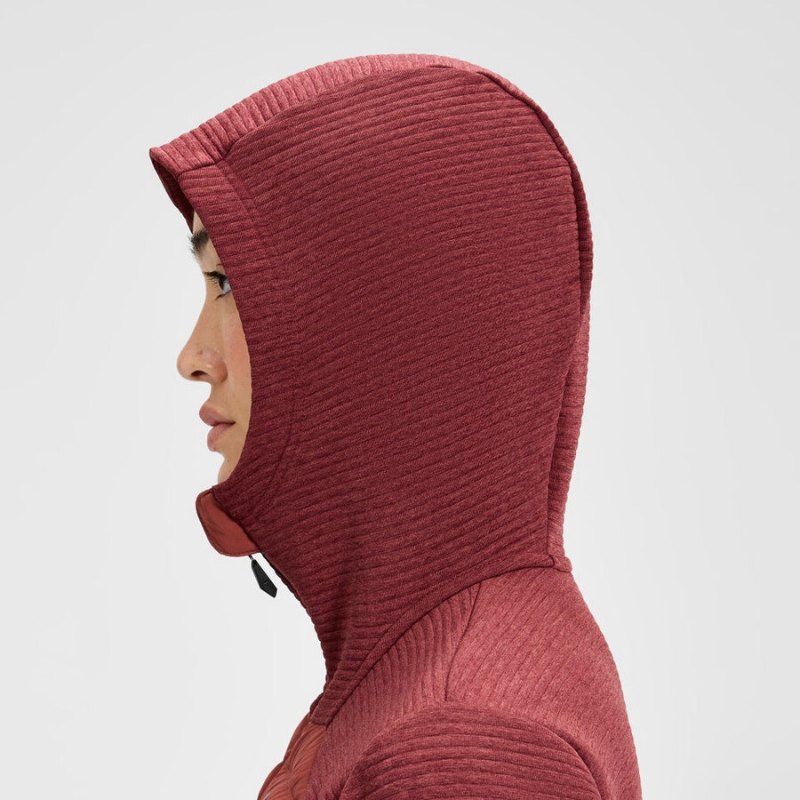 la mujer nula híbrido sintético chaqueta de aislamiento - rojo berghaus