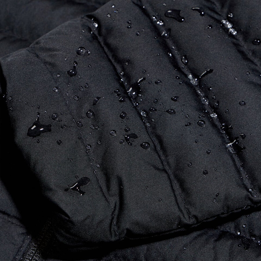 la mujer nula micro chaqueta larga - negro berghaus