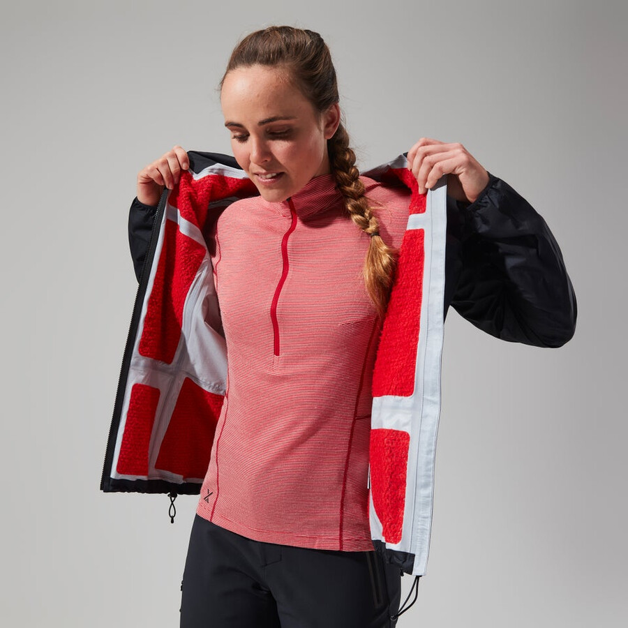 las mujeres del mtn guía de hyper alfa chaqueta - negro berghaus