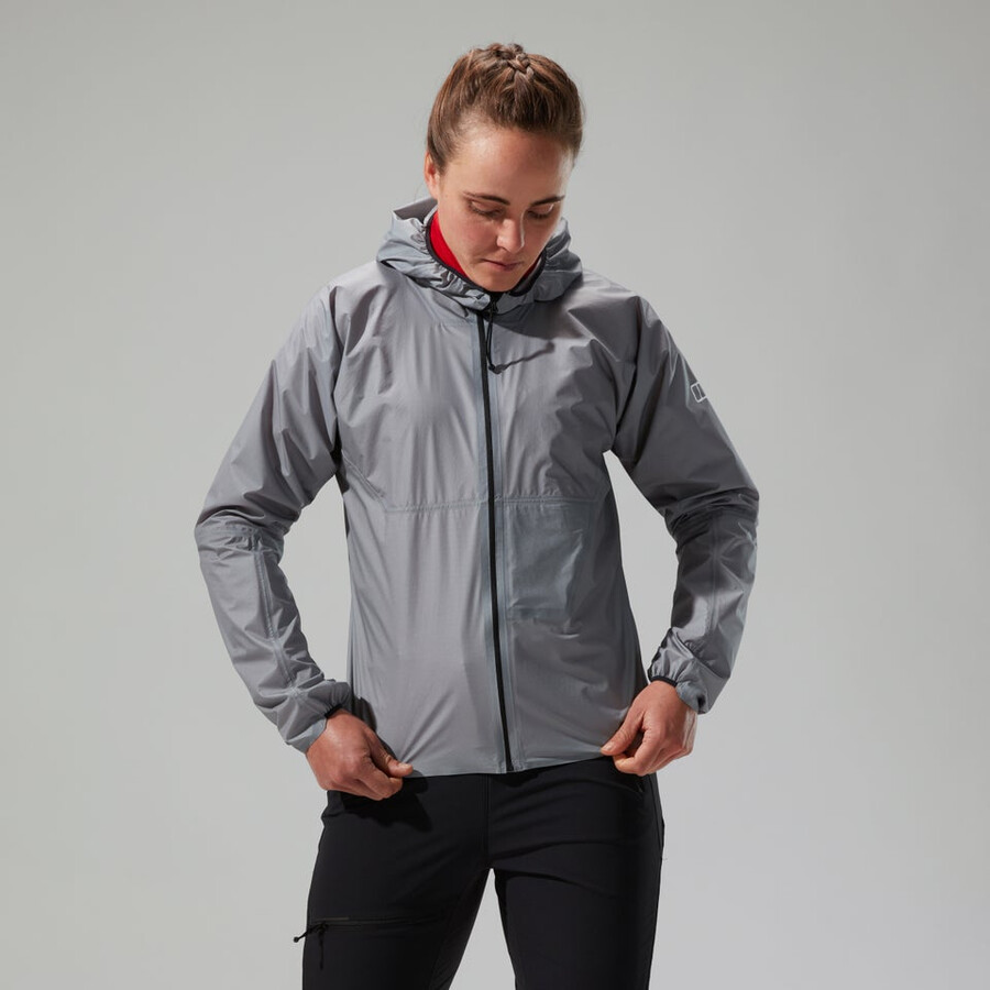 las mujeres del mtn guía de hyper lt chaqueta gris berghaus