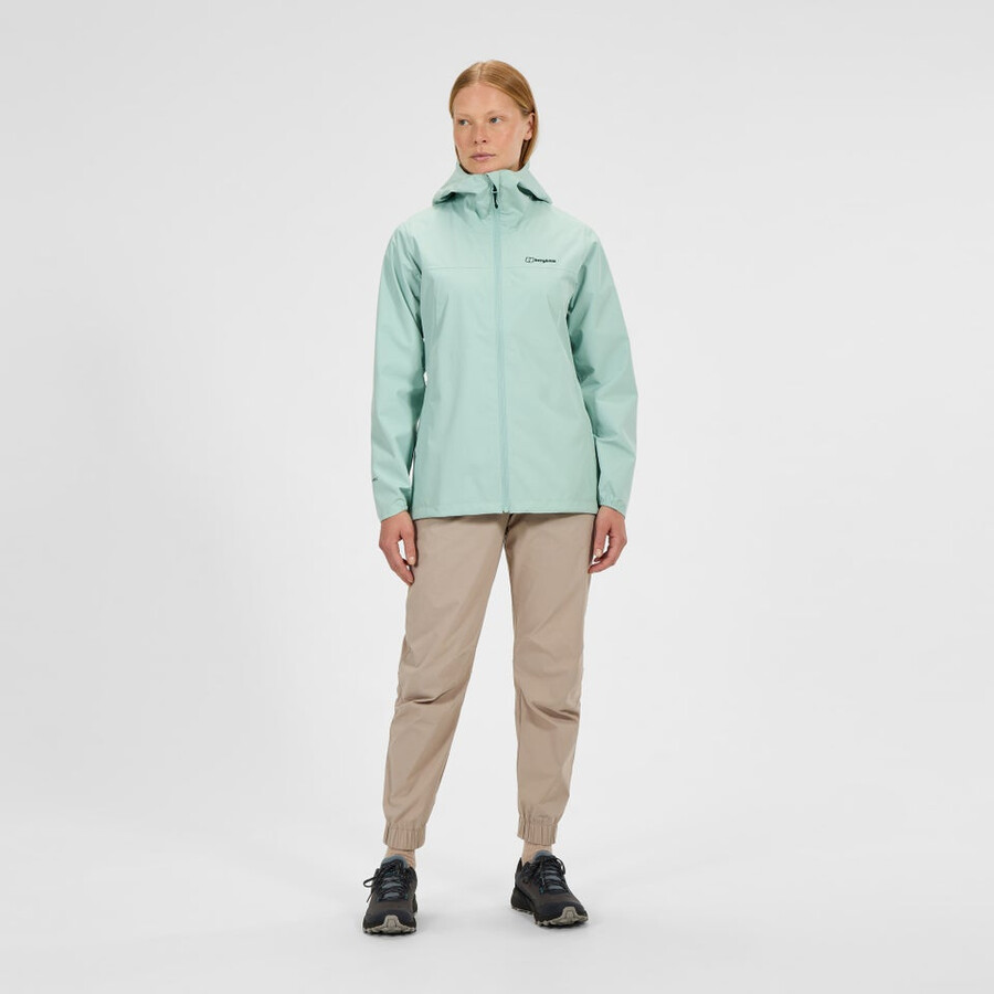 las mujeres del diluvio pro 3.0 impermeable chaqueta - verde berghaus