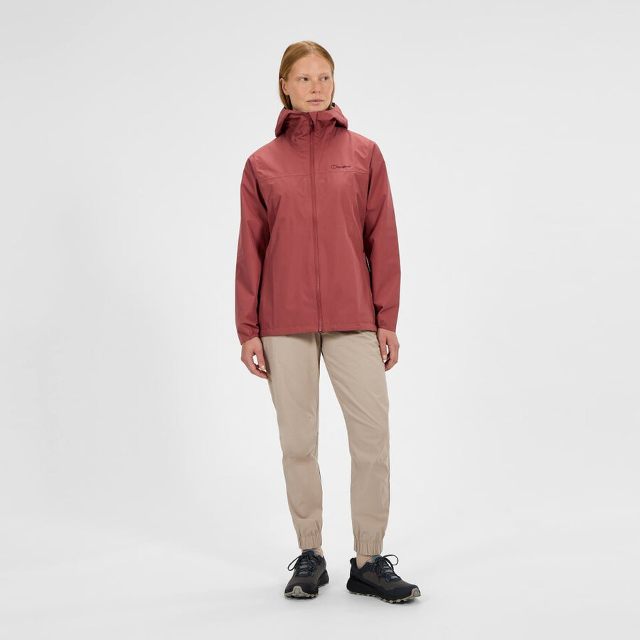 las mujeres del diluvio pro 3.0 chaqueta impermeable - rojo berghaus