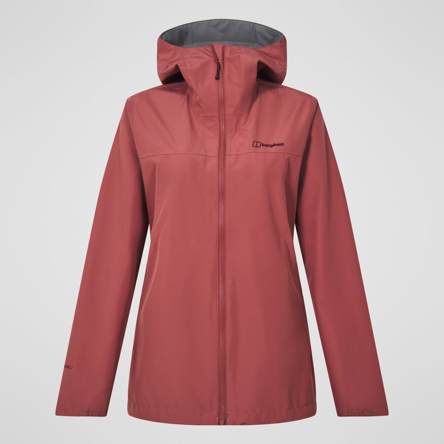 las mujeres del diluvio pro 3.0 chaqueta impermeable - rojo berghaus