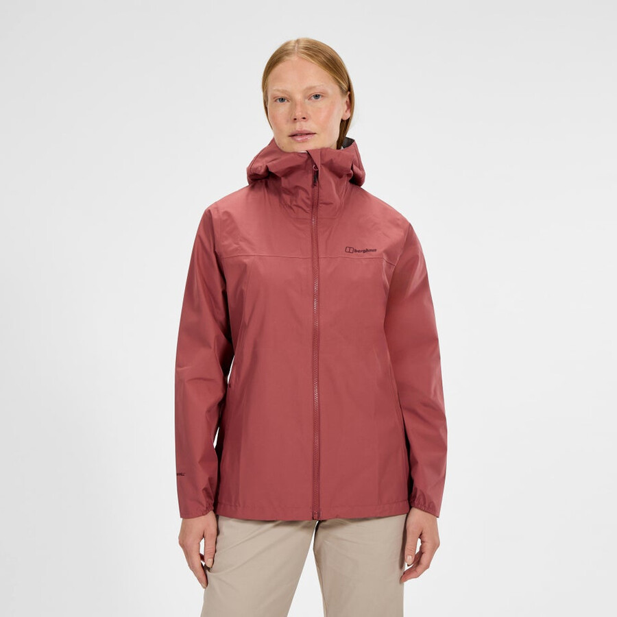 las mujeres del diluvio pro 3.0 chaqueta impermeable - rojo berghaus