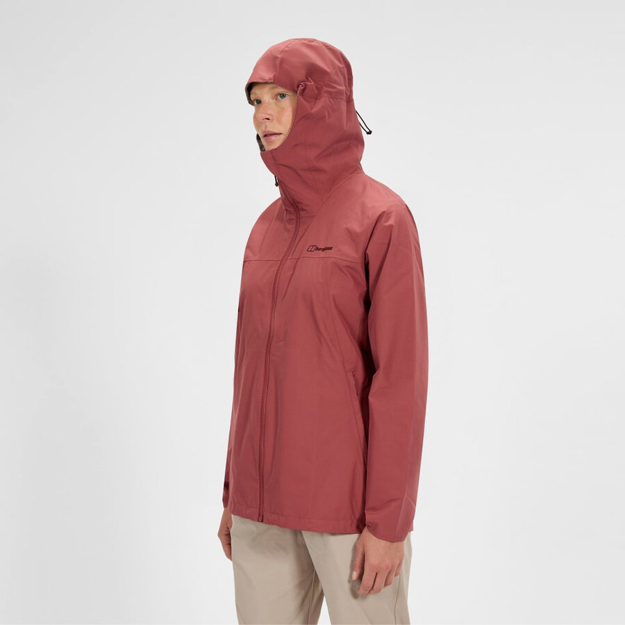 las mujeres del diluvio pro 3.0 chaqueta impermeable - rojo berghaus