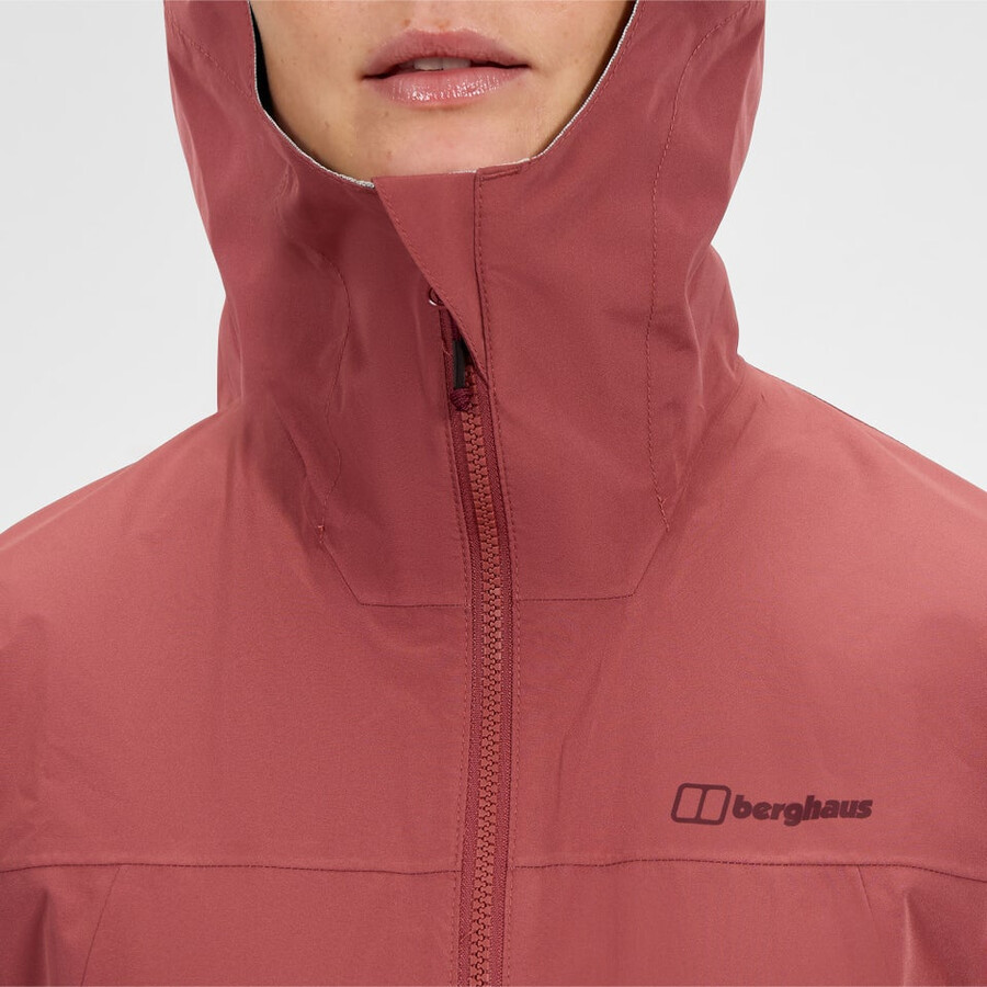 las mujeres del diluvio pro 3.0 chaqueta impermeable - rojo berghaus