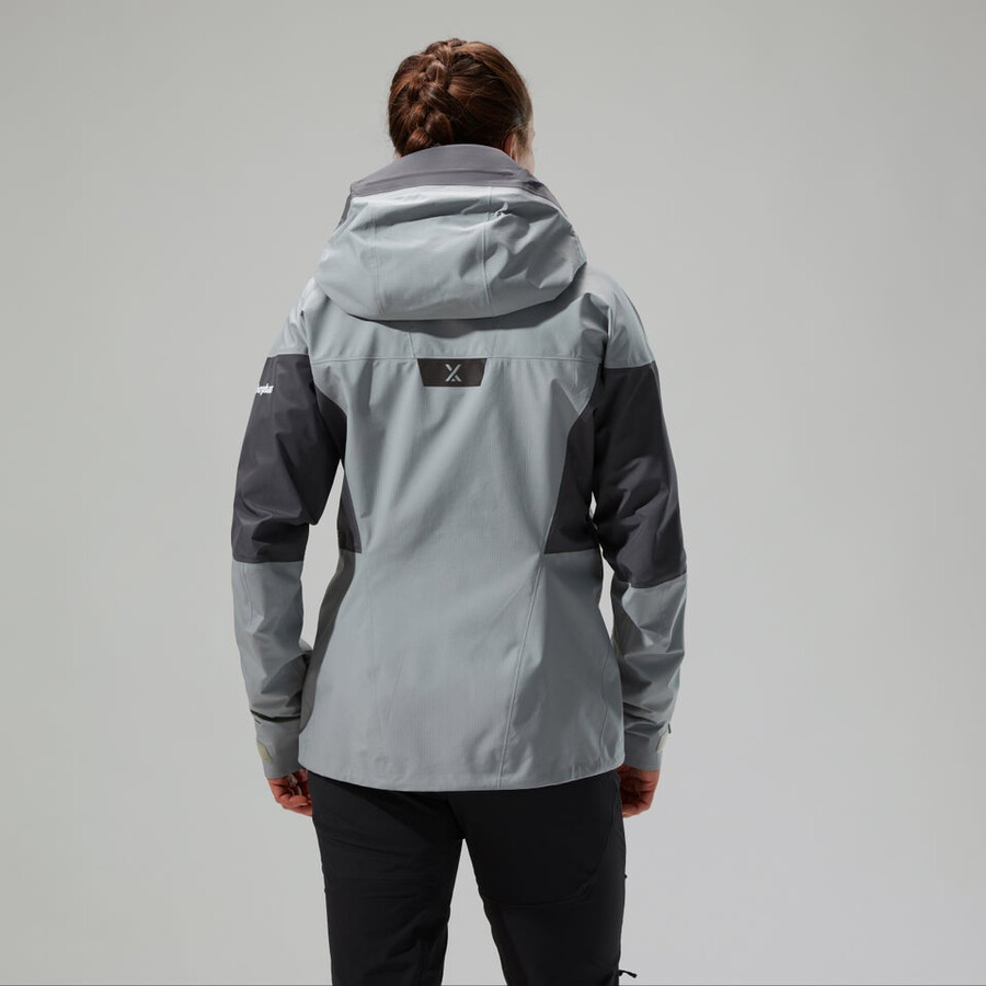 las mujeres del mtn guide alpine pro chaqueta de gore-tex - gris berghaus