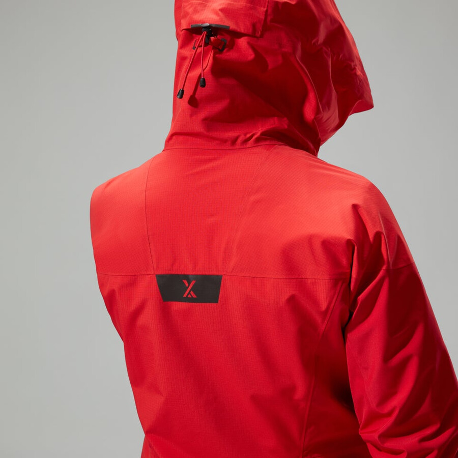 las mujeres del mtn guide alpine pro chaqueta de gore-tex - rojo berghaus