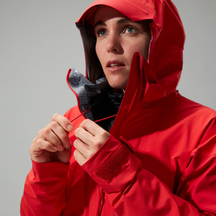 las mujeres del mtn guide alpine pro chaqueta de gore-tex - rojo berghaus