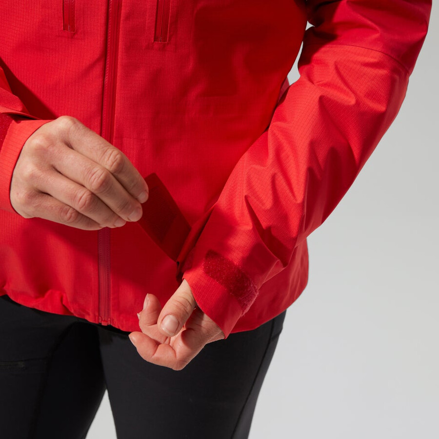 las mujeres del mtn guide alpine pro chaqueta de gore-tex - rojo berghaus