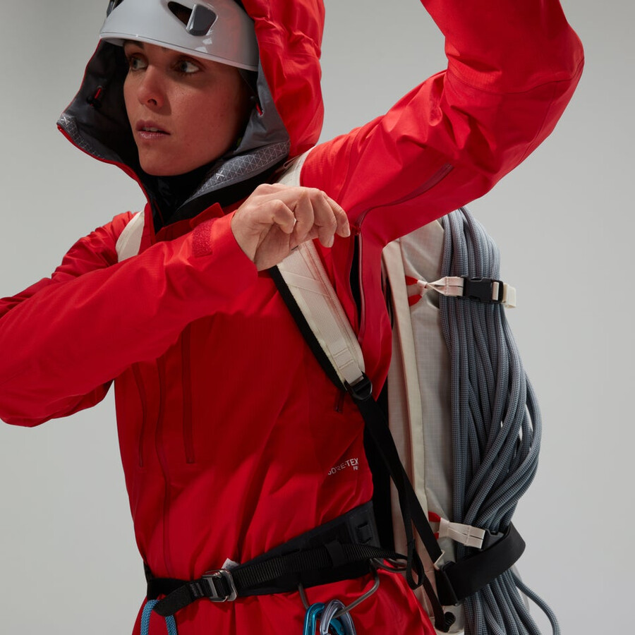 las mujeres del mtn guide alpine pro chaqueta de gore-tex - rojo berghaus