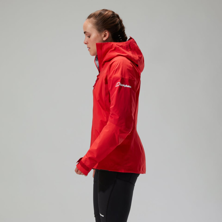 las mujeres del mtn guide alpine pro chaqueta de gore-tex - rojo berghaus