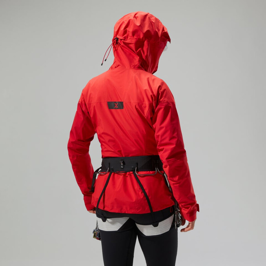 las mujeres del mtn guide alpine pro chaqueta de gore-tex - rojo berghaus