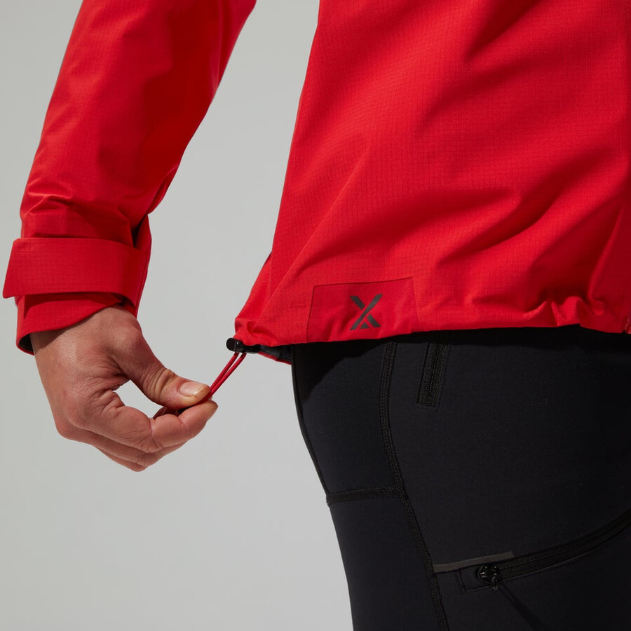 las mujeres del mtn guide alpine pro chaqueta de gore-tex - rojo berghaus