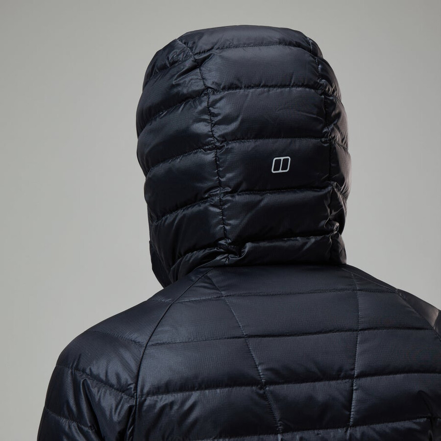 la mujer de tefra 2.0 con capucha chaqueta de aislamiento negro berghaus