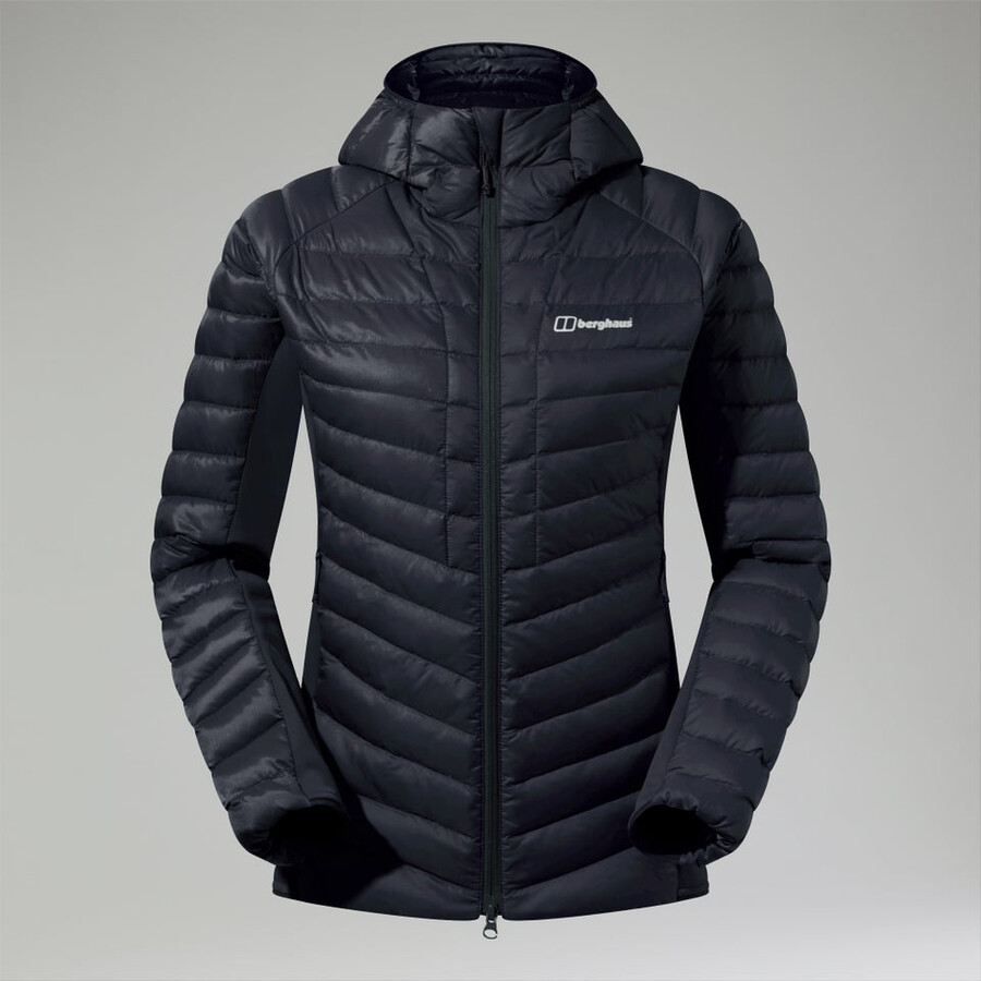 la mujer de tefra 2.0 con capucha chaqueta de aislamiento negro berghaus