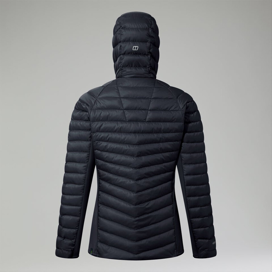 la mujer de tefra 2.0 con capucha chaqueta de aislamiento negro berghaus