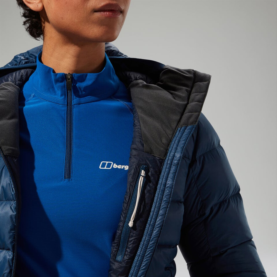 cumbre de mujeres nómadas abajo chaqueta de aislamiento - azul berghaus