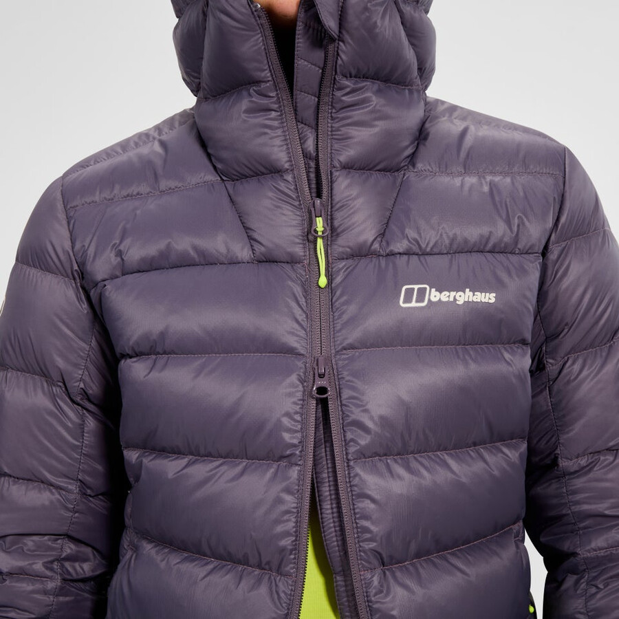 cumbre de mujeres nómadas abajo chaqueta púrpura berghaus