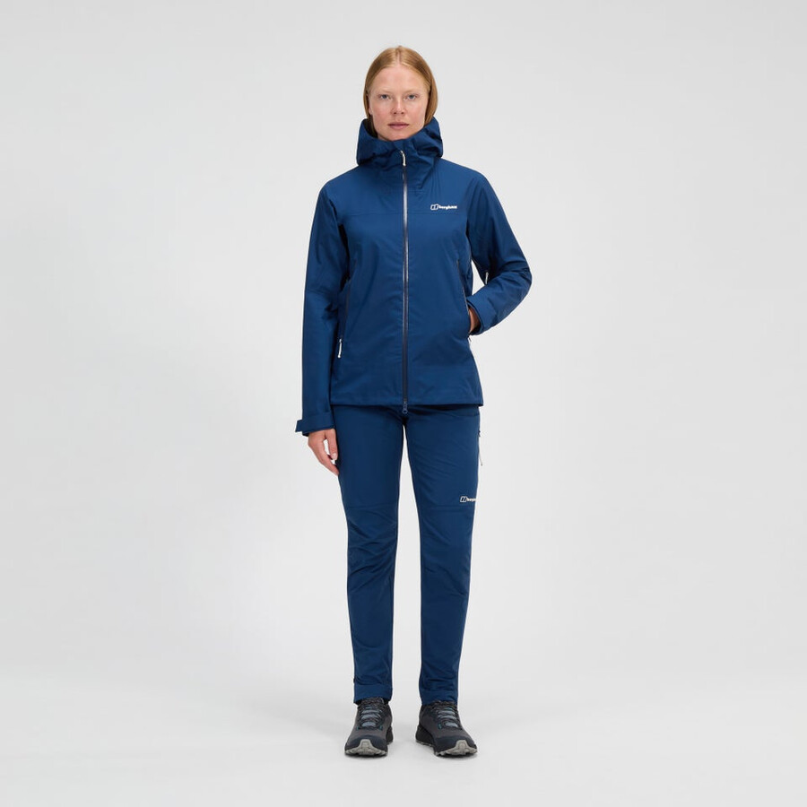 cumbre de mujeres buscador de la chaqueta de gore-tex - azul berghaus