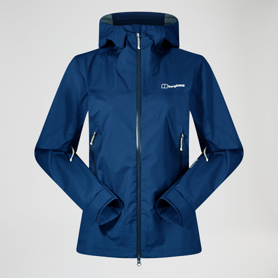 cumbre de mujeres buscador de la chaqueta de gore-tex - azul berghaus