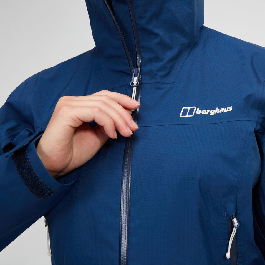 cumbre de mujeres buscador de la chaqueta de gore-tex - azul berghaus