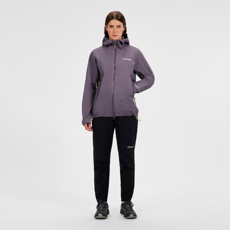 cumbre de mujeres buscador de la chaqueta de gore-tex - púrpura berghaus