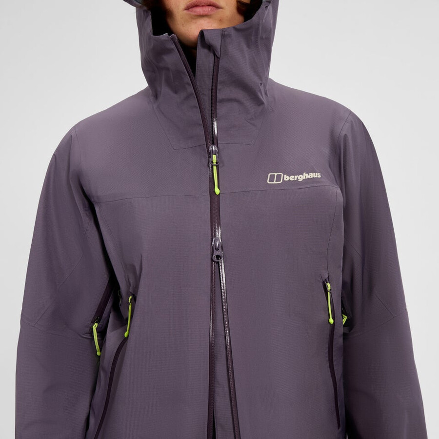 cumbre de mujeres buscador de la chaqueta de gore-tex - púrpura berghaus