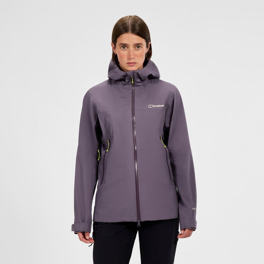 cumbre de mujeres buscador de la chaqueta de gore-tex - púrpura berghaus