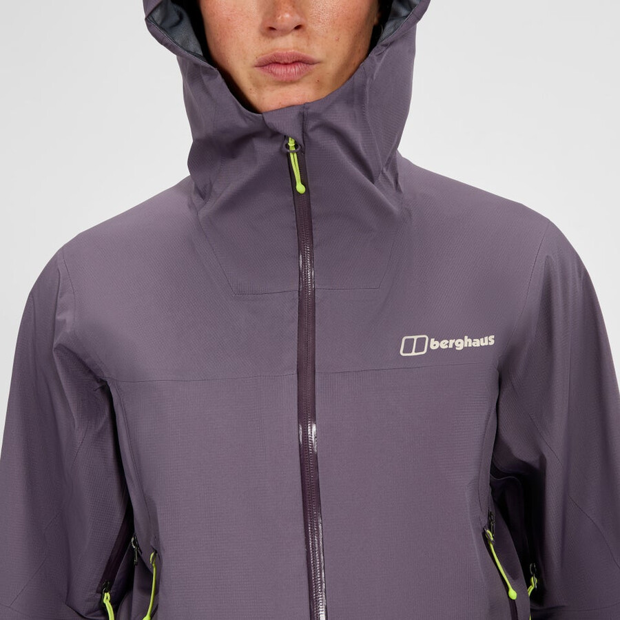 cumbre de mujeres buscador de la chaqueta de gore-tex - púrpura berghaus