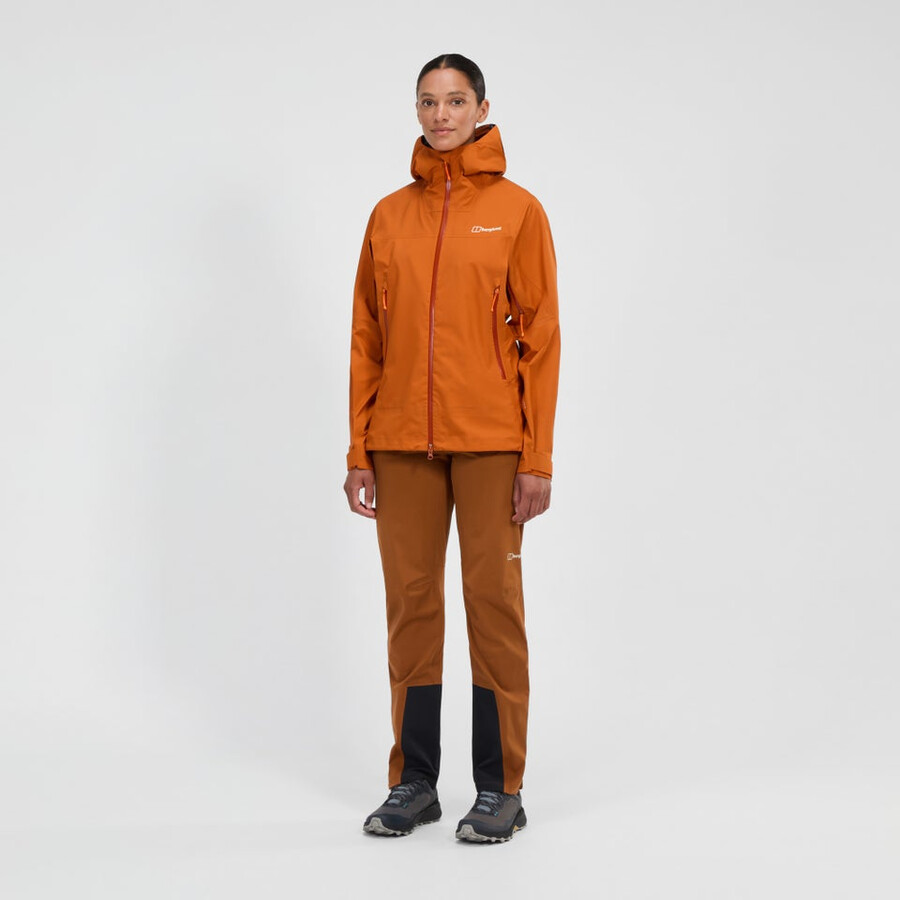 cumbre de mujeres buscador de la chaqueta de gore-tex - naranja berghaus