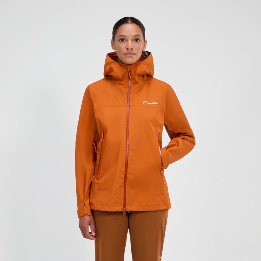cumbre de mujeres buscador de la chaqueta de gore-tex - naranja berghaus
