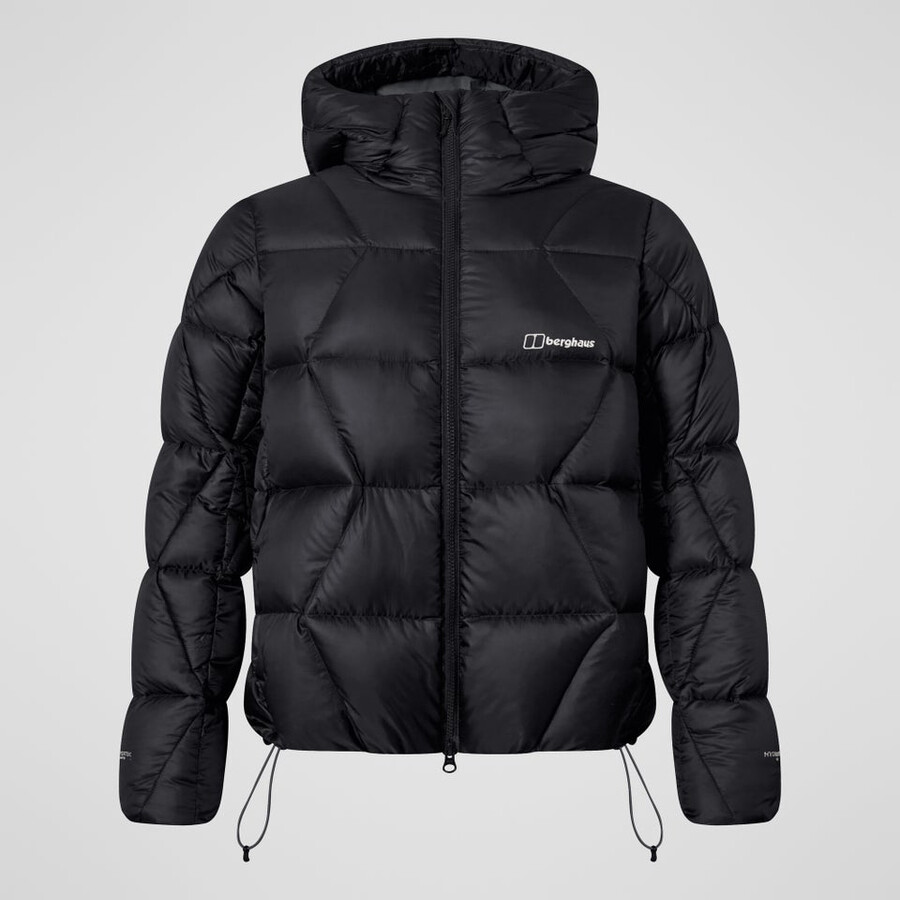 las mujeres del explorador de abajo chaqueta - negro berghaus