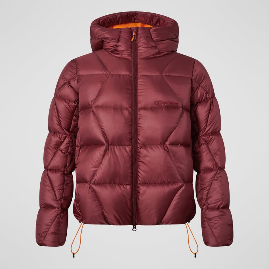 las mujeres del explorador de abajo chaqueta - rojo berghaus