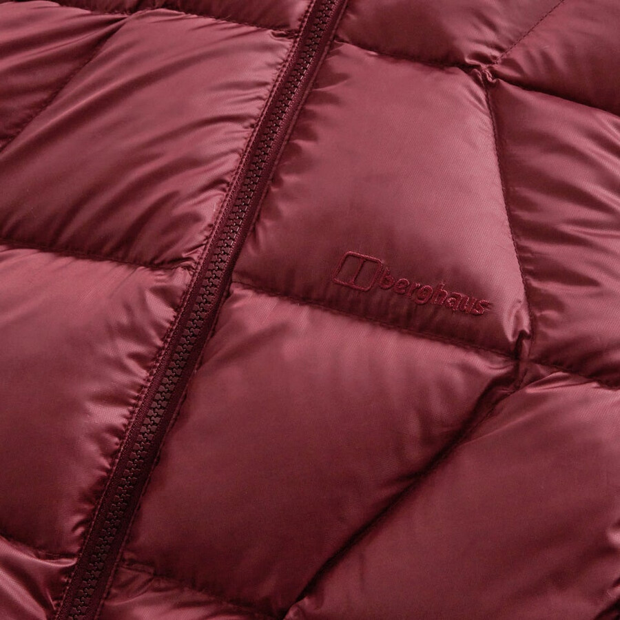 las mujeres del explorador de abajo chaqueta - rojo berghaus