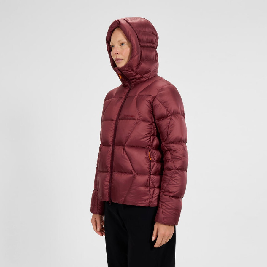 las mujeres del explorador de abajo chaqueta - rojo berghaus