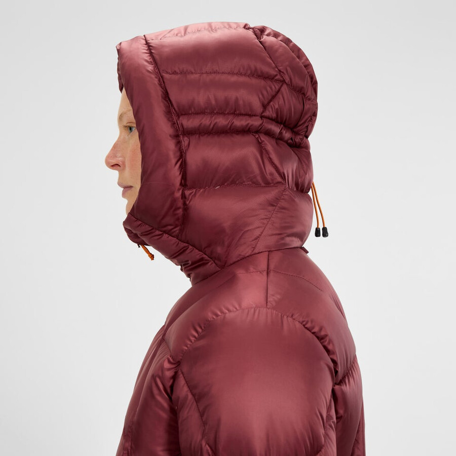 las mujeres del explorador de abajo chaqueta - rojo berghaus