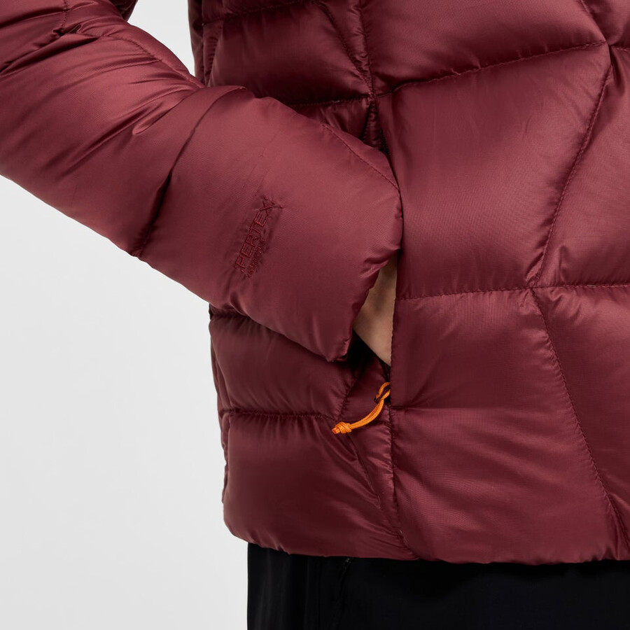 las mujeres del explorador de abajo chaqueta - rojo berghaus