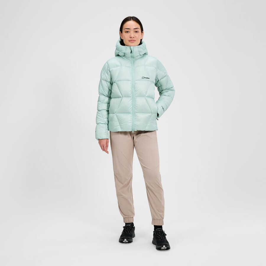 las mujeres del explorador de abajo chaqueta - verde berghaus