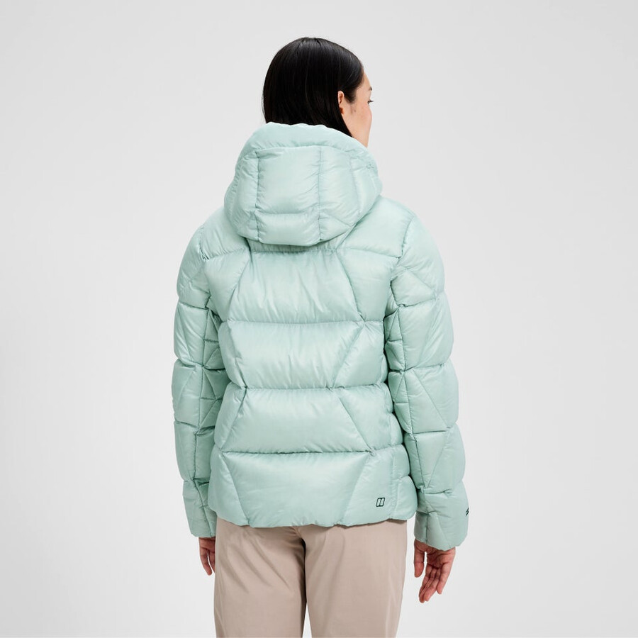 las mujeres del explorador de abajo chaqueta - verde berghaus