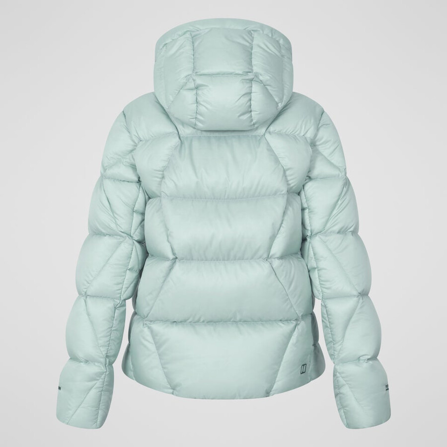 las mujeres del explorador de abajo chaqueta - verde berghaus