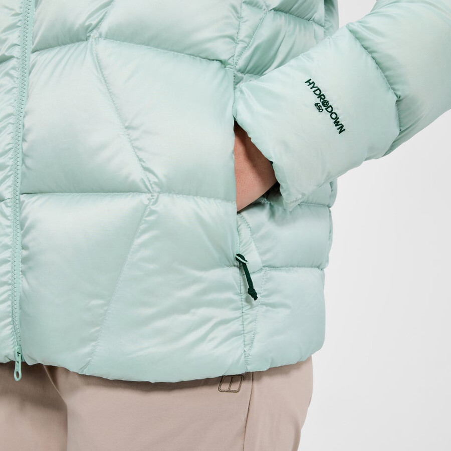 las mujeres del explorador de abajo chaqueta - verde berghaus