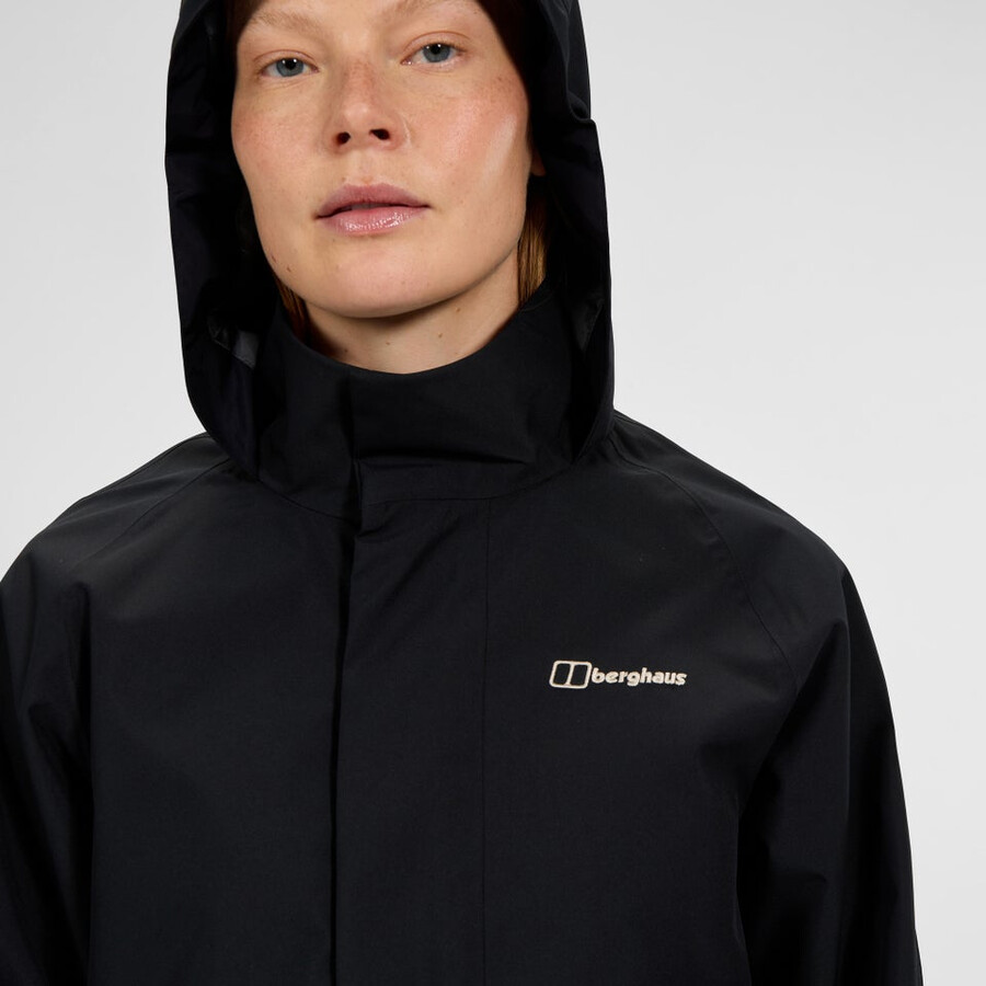 la mujer sibsey parka - negro berghaus