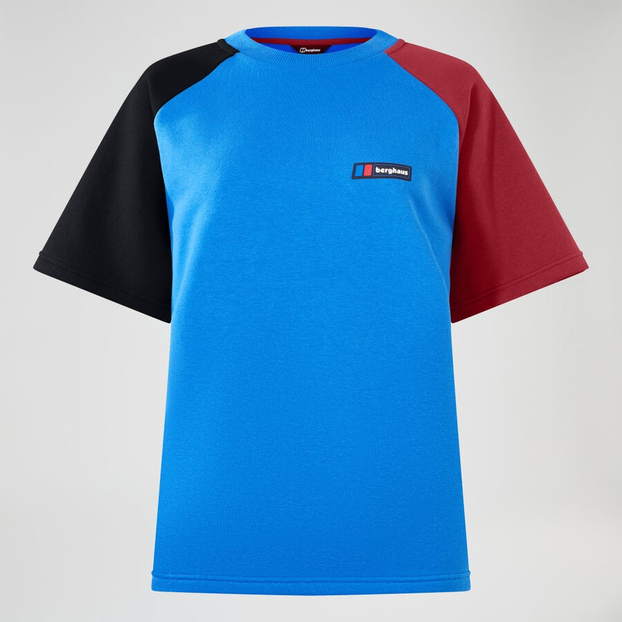unisex tormenta 25 de camiseta de manga corta - azulrojo berghaus