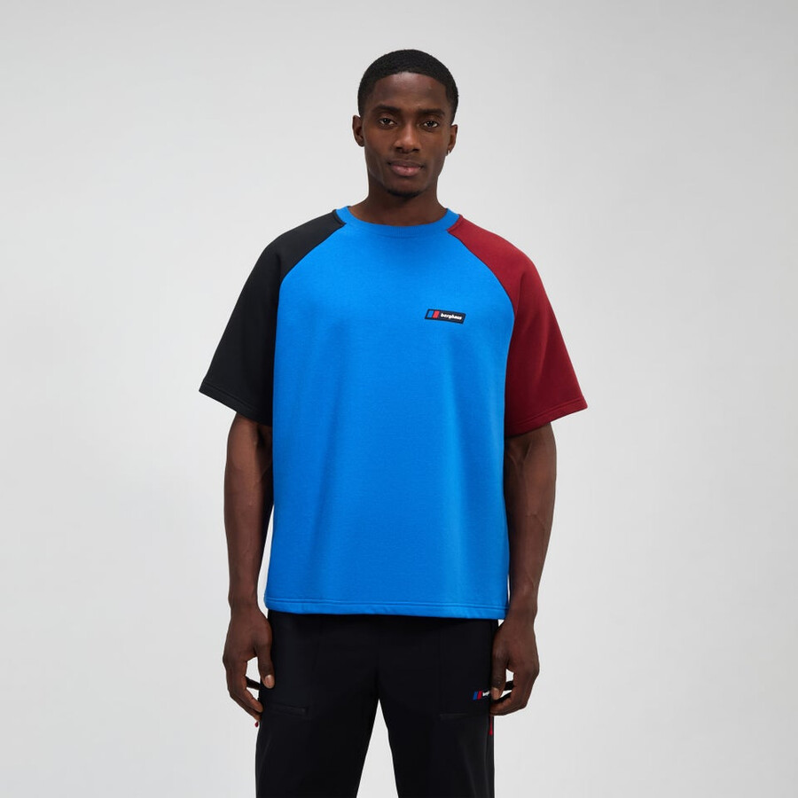 unisex tormenta 25 de camiseta de manga corta - azulrojo berghaus