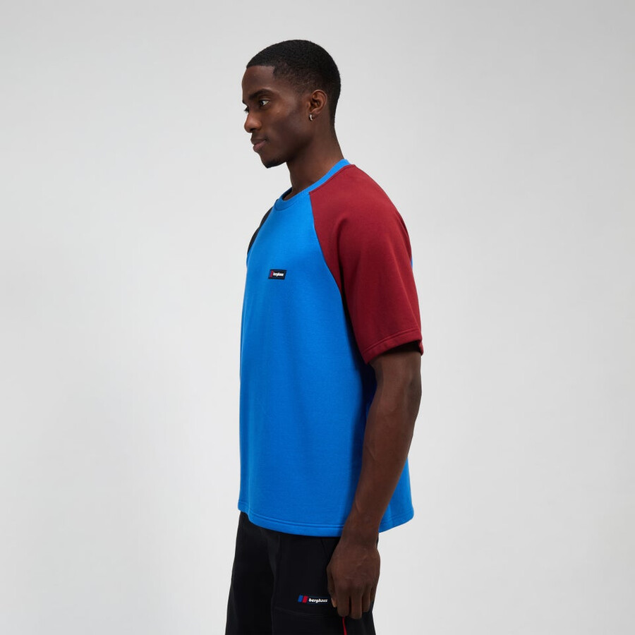 unisex tormenta 25 de camiseta de manga corta - azulrojo berghaus