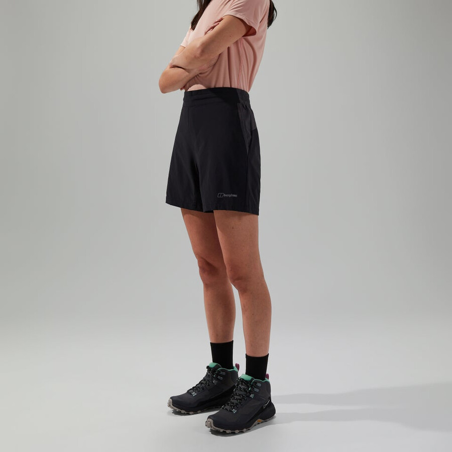 la mujer wandermoor viento a corto negrogris berghaus