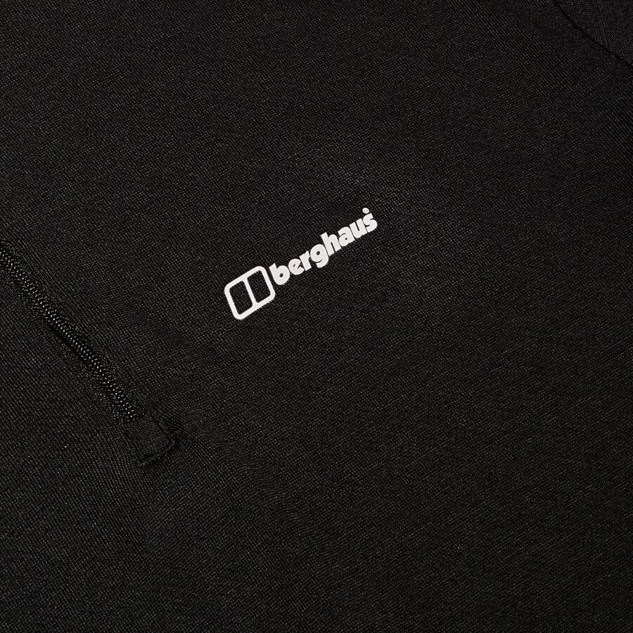 la mujer ivyhill media cremallera superior - negro berghaus