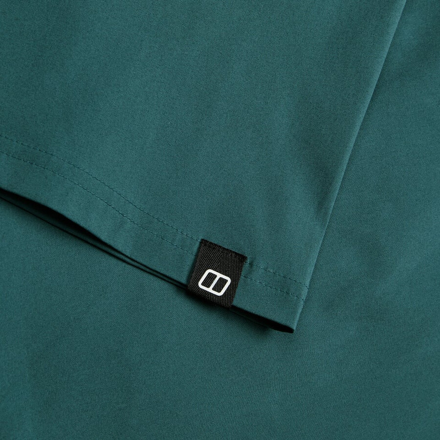 de las mujeres de manga corta explorer overshirt - verde berghaus