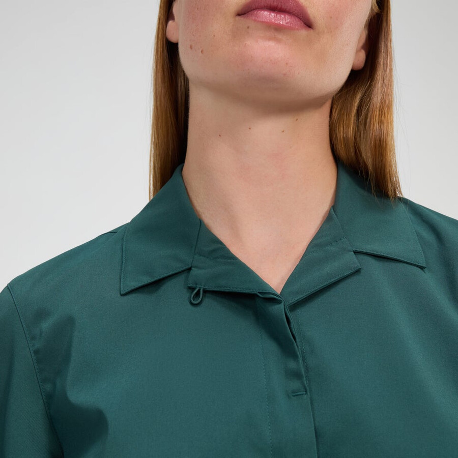 de las mujeres de manga corta explorer overshirt - verde berghaus